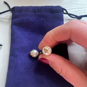 Tory Burch costume pearl earrings